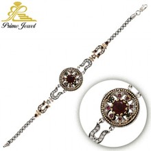 Gümüş Otantik Taşlı Biezik /Bileklik